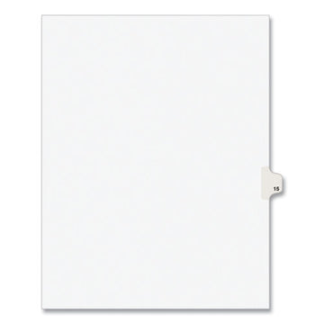 Avery® Preprinted Legal Exhibit Side Tab Index Dividers, Avery Style, 10-tab, 15, 11 X 8.5, White, 25-pack freeshipping - TVN Wholesale